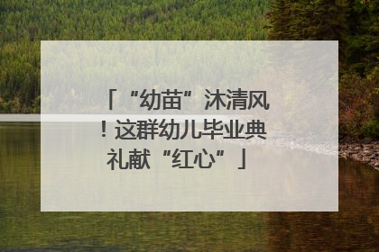 “幼苗”沐清风！这群幼儿毕业典礼献“红心”