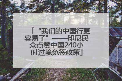 “我们的中国行更容易了”——印尼民众点赞中国240小时过境免签政策