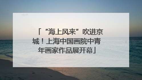 “海上风来”吹进京城！上海中国画院中青年画家作品展开幕