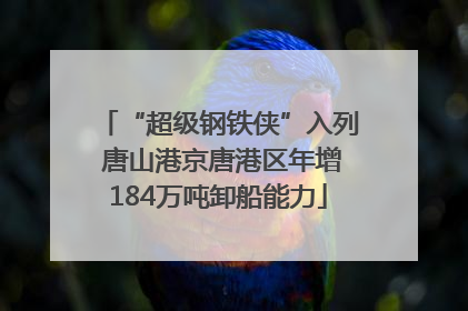 “超级钢铁侠”入列 唐山港京唐港区年增184万吨卸船能力