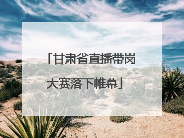 甘肃省直播带岗大赛落下帷幕