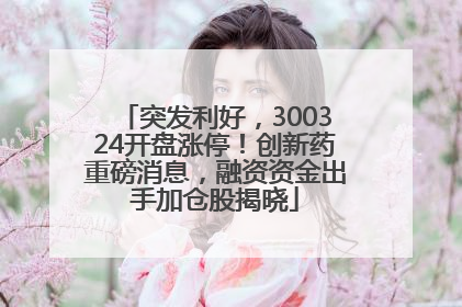 突发利好，300324开盘涨停！创新药重磅消息，融资资金出手加仓股揭晓