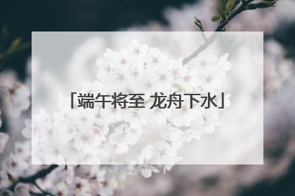 端午将至 龙舟下水