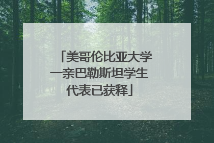 美哥伦比亚大学一亲巴勒斯坦学生代表已获释