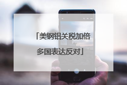 美钢铝关税加倍 多国表达反对