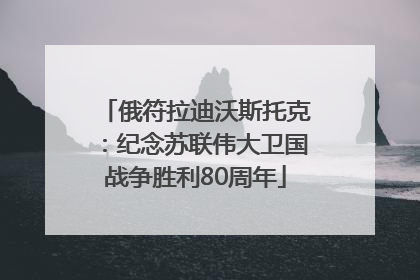 俄符拉迪沃斯托克:纪念苏联伟大卫国战争胜利80周年