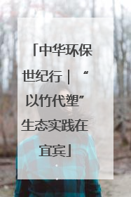 中华环保世纪行｜“以竹代塑”生态实践在宜宾