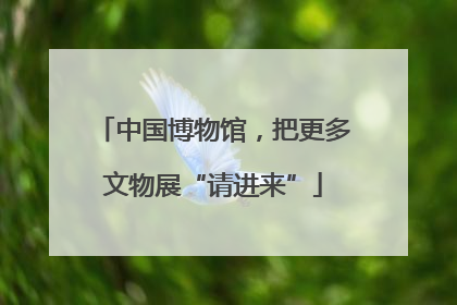 中国博物馆，把更多文物展“请进来”