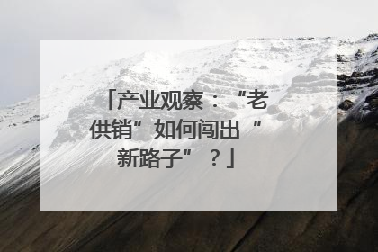 产业观察：“老供销”如何闯出“新路子”？