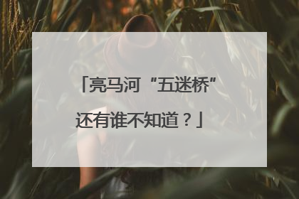 亮马河“五迷桥”还有谁不知道？