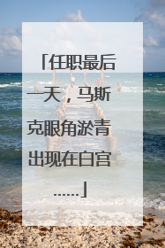 任职最后一天，马斯克眼角淤青出现在白宫……