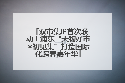 双市集IP首次联动！浦东“天物好市×初见集”打造国际化跨界嘉年华