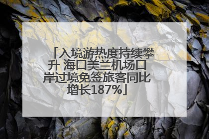入境游热度持续攀升 海口美兰机场口岸过境免签旅客同比增长187%
