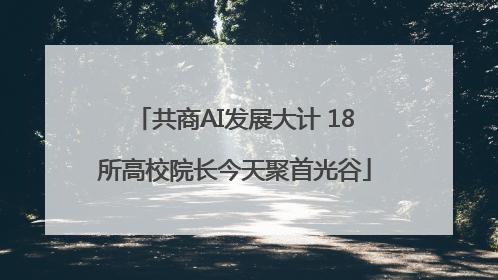 共商AI发展大计 18所高校院长今天聚首光谷