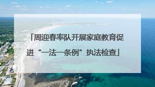 周迎春率队开展家庭教育促进“一法一条例”执法检查