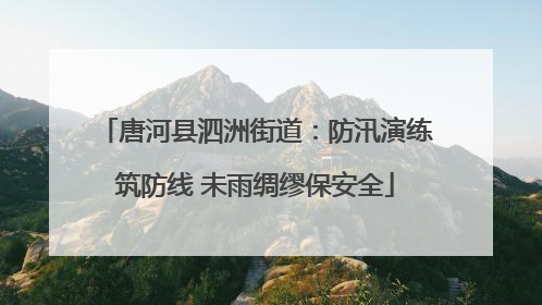 唐河县泗洲街道：防汛演练筑防线 未雨绸缪保安全