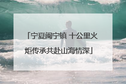 宁夏闽宁镇 十公里火炬传承共赴山海情深