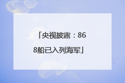 央视披露：868船已入列海军