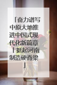 奋力谱写中原大地推进中国式现代化新篇章丨挺起河南制造硬脊梁