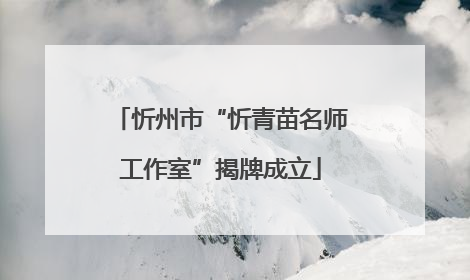 忻州市“忻青苗名师工作室”揭牌成立