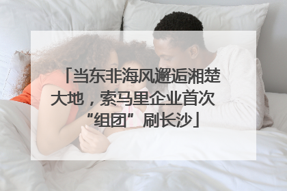 当东非海风邂逅湘楚大地，索马里企业首次“组团”刷长沙