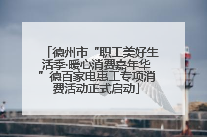 德州市“职工美好生活季·暖心消费嘉年华”德百家电惠工专项消费活动正式启动
