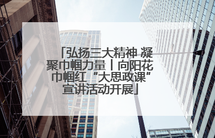 弘扬三大精神 凝聚巾帼力量丨向阳花巾帼红“大思政课”宣讲活动开展