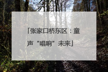 张家口桥东区：童声“唱响”未来