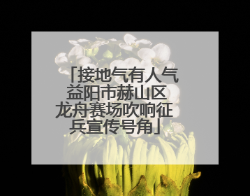 接地气有人气 益阳市赫山区龙舟赛场吹响征兵宣传号角