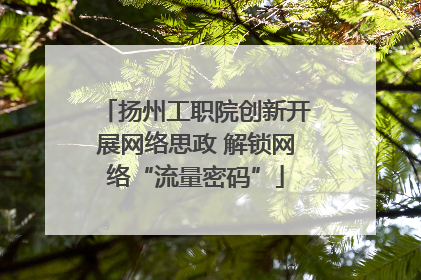 扬州工职院创新开展网络思政 解锁网络“流量密码”