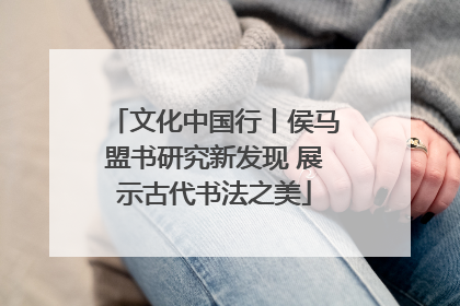 文化中国行丨侯马盟书研究新发现 展示古代书法之美