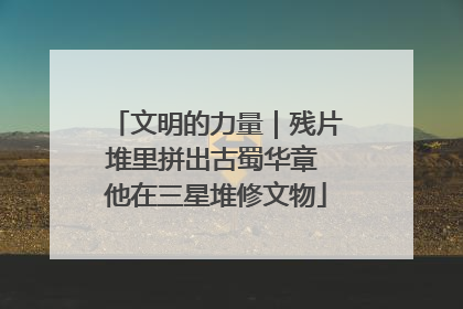 文明的力量｜残片堆里拼出古蜀华章 他在三星堆修文物