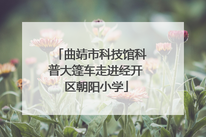 曲靖市科技馆科普大篷车走进经开区朝阳小学