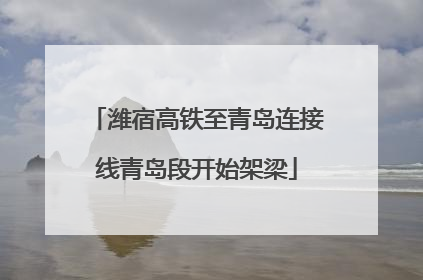 潍宿高铁至青岛连接线青岛段开始架梁
