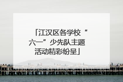 江汉区各学校“六一”少先队主题活动精彩纷呈