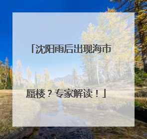 沈阳雨后出现海市蜃楼？专家解读！