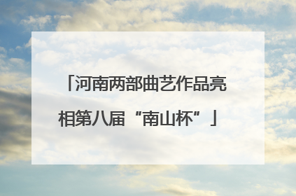 河南两部曲艺作品亮相第八届“南山杯”