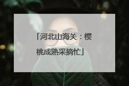 河北山海关：樱桃成熟采摘忙
