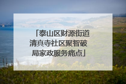 泰山区财源街道清真寺社区聚智破局家政服务痛点