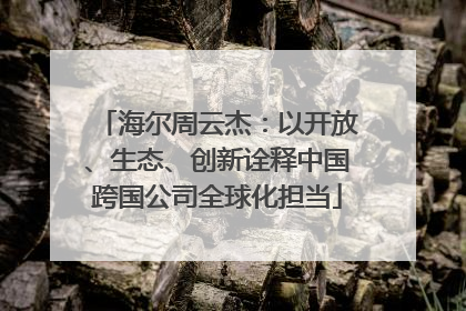 海尔周云杰：以开放、生态、创新诠释中国跨国公司全球化担当