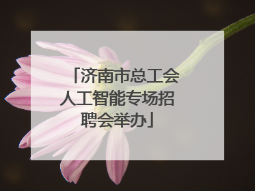 济南市总工会人工智能专场招聘会举办