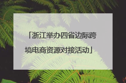 浙江举办四省边际跨境电商资源对接活动