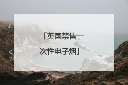 英国禁售一次性电子烟