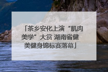 茶乡安化上演“肌肉美学”大赏 湖南省健美健身锦标赛落幕
