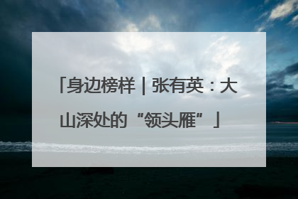 身边榜样｜张有英：大山深处的“领头雁”