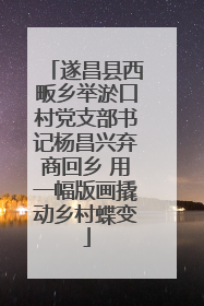 遂昌县西畈乡举淤口村党支部书记杨昌兴弃商回乡 用一幅版画撬动乡村蝶变