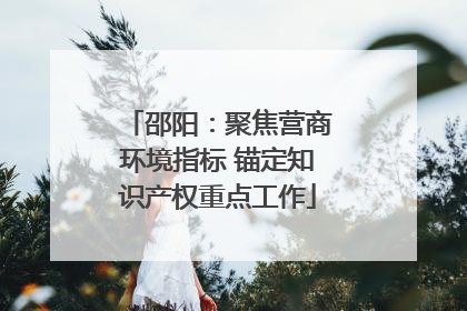 邵阳：聚焦营商环境指标 锚定知识产权重点工作