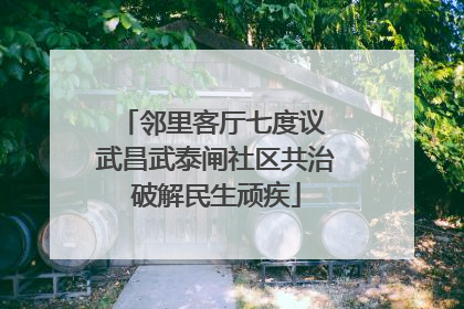 邻里客厅七度议 武昌武泰闸社区共治破解民生顽疾