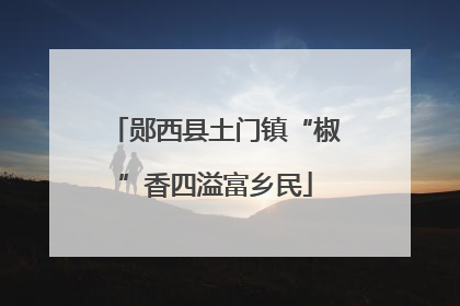 郧西县土门镇“椒”香四溢富乡民