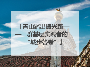 青山踏出振兴路——一群基层实践者的“城步答卷”